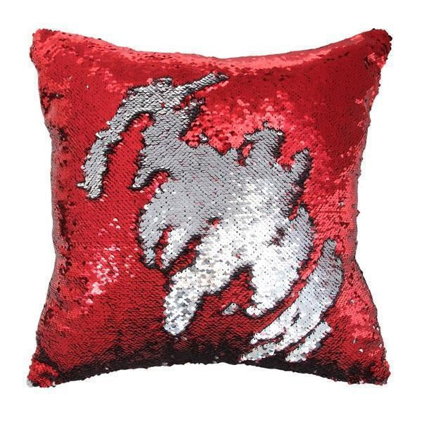 Mermaid Two Tone Sequin Pillow Cover