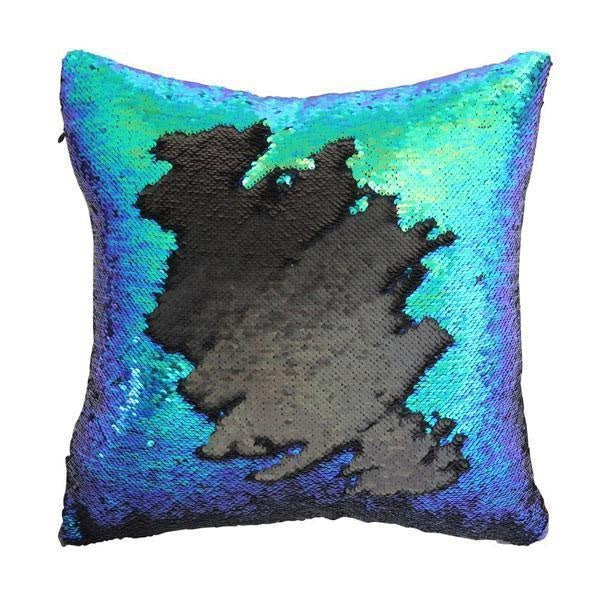 Mermaid Two Tone Sequin Pillow Cover