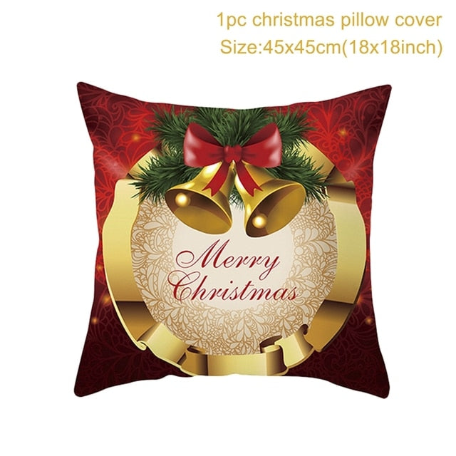 Merry Christmas Cushion Cover Ornaments Christmas Decoration