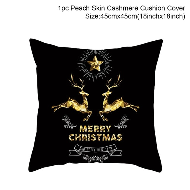 Merry Christmas Cushion Cover Ornaments Christmas Decoration