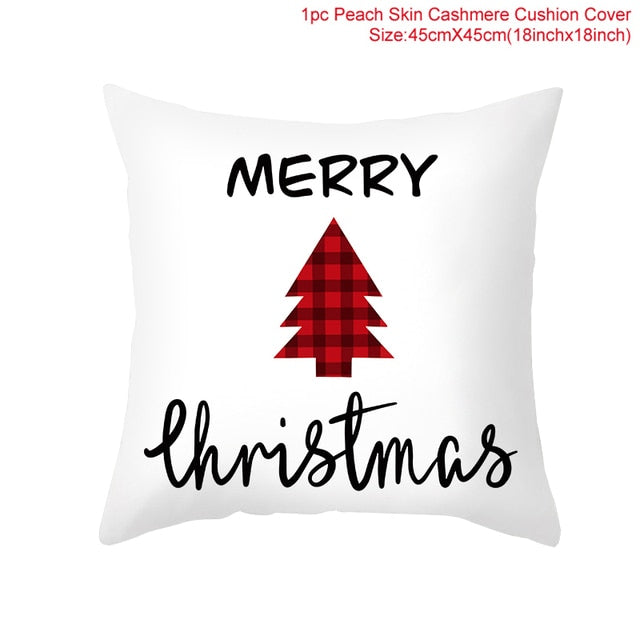 Merry Christmas Cushion Cover Ornaments Christmas Decoration
