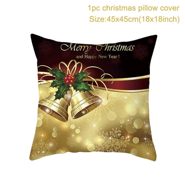Merry Christmas Cushion Cover Ornaments Christmas Decoration