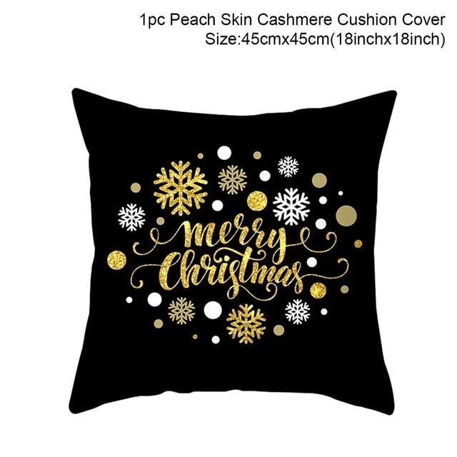 Merry Christmas Cushion Cover Ornaments Christmas Decoration