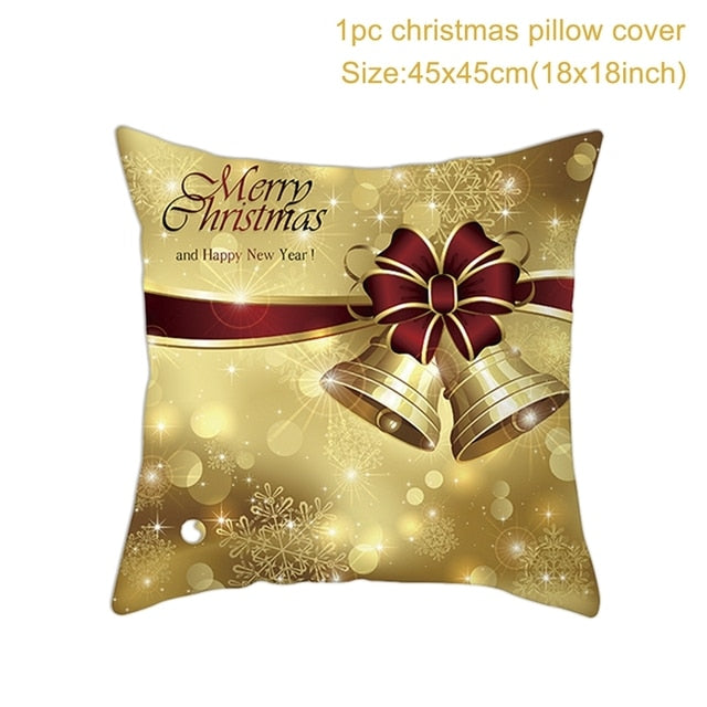 Merry Christmas Cushion Cover Ornaments Christmas Decoration