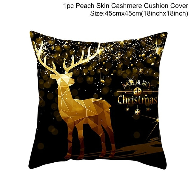 Merry Christmas Cushion Cover Ornaments Christmas Decoration