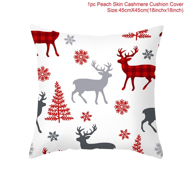 Merry Christmas Cushion Cover Ornaments Christmas Decoration