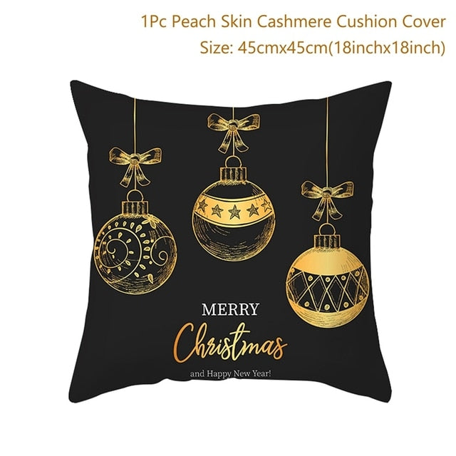 Merry Christmas Cushion Cover Ornaments Christmas Decoration