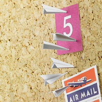 Thumbnail for Metal Paper Airplane Push Pins (Set of 6)