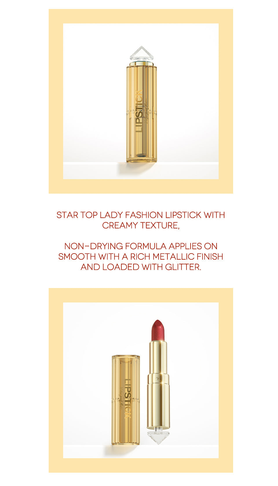 Metalip - Glittery Metallic Lipstick