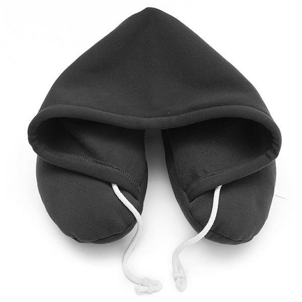 Microbeads Hoodie Travel Neck Pillow