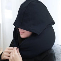 Thumbnail for Microbeads Hoodie Travel Neck Pillow