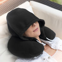 Thumbnail for Microbeads Hoodie Travel Neck Pillow