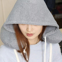 Thumbnail for Microbeads Hoodie Travel Neck Pillow