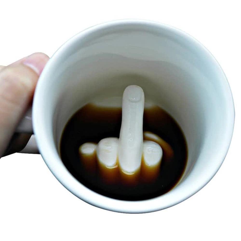 Middle Finger Mug PeekWise