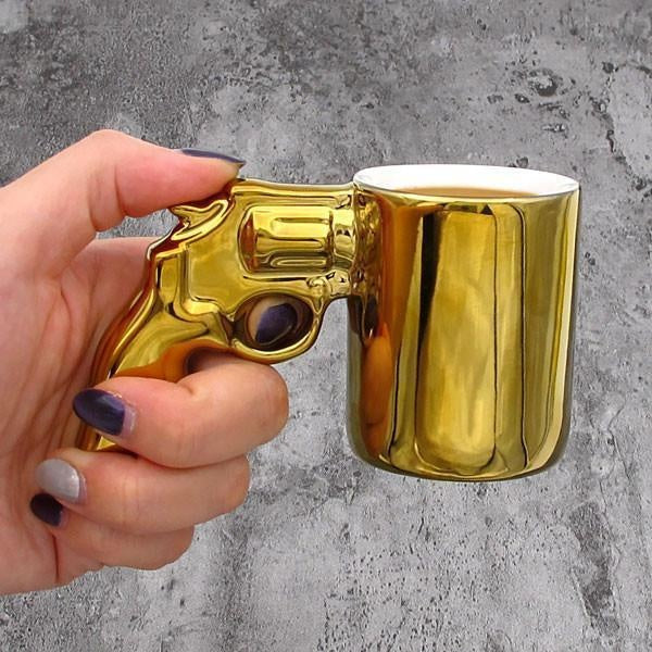 Mini Pistol Gun Shot Mugs (Set of 2)