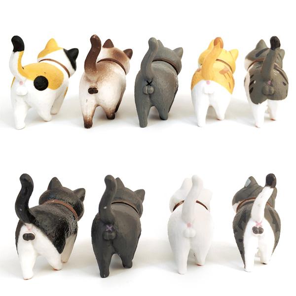 Mini Strolling Cat Figurines