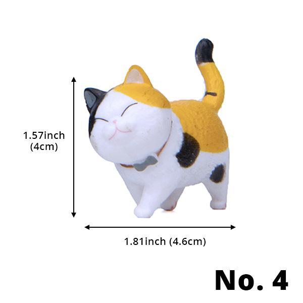 Mini Strolling Cat Figurines