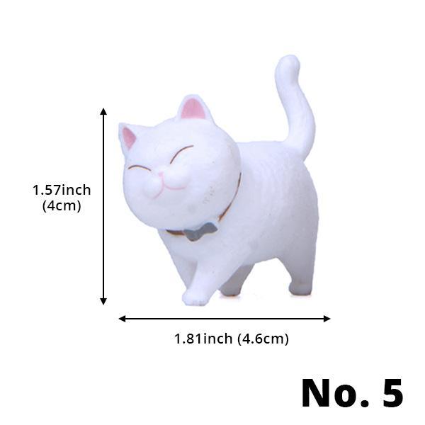 Mini Strolling Cat Figurines