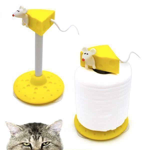 Mouse and Cheese Toilet Roll Holder