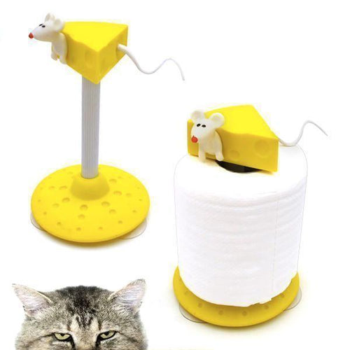 Mouse and Cheese Toilet Roll Holder