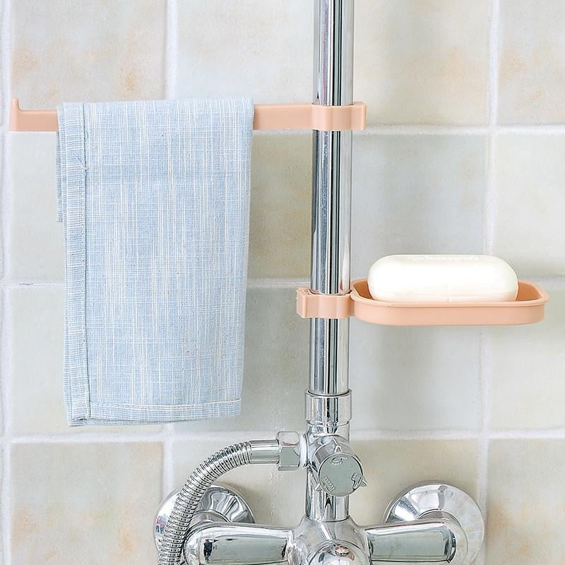 Sink Clip Towel Rack Soap Dish Attachment PeekWise