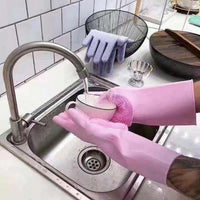 Thumbnail for Multi-Purpose Scrubber Dishwashing Gloves - PeekWise