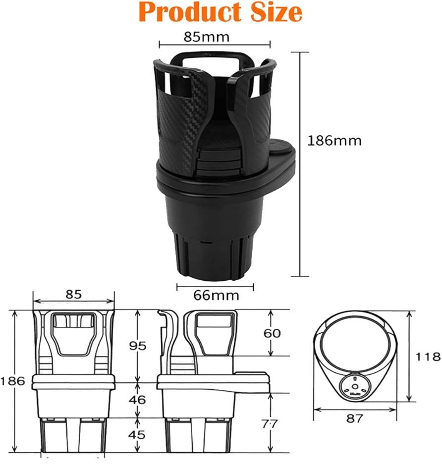 Multifunctional Car Cup Holder PeekWise