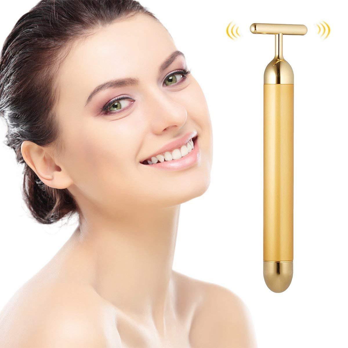 Facial T-Bar Gold Massager PeekWise