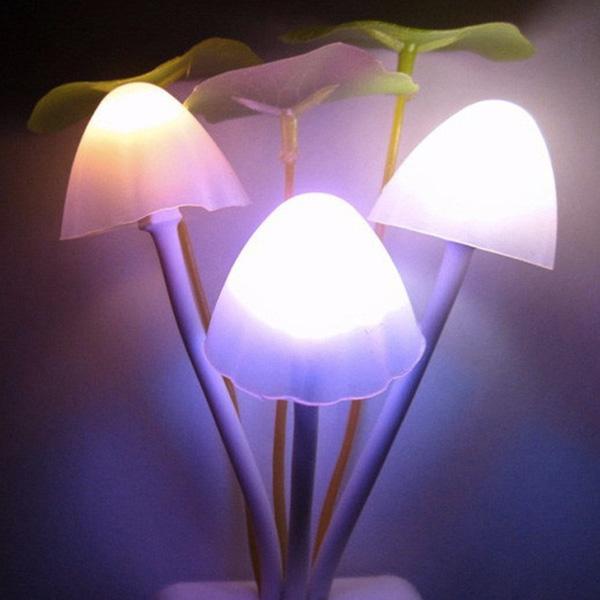 Mushroom Flower Color Changing Sensor Night Light