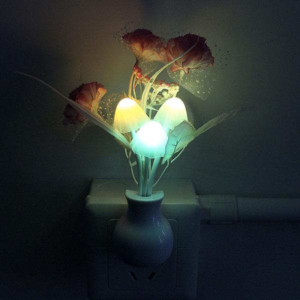 Mushroom Flower Color Changing Sensor Night Light