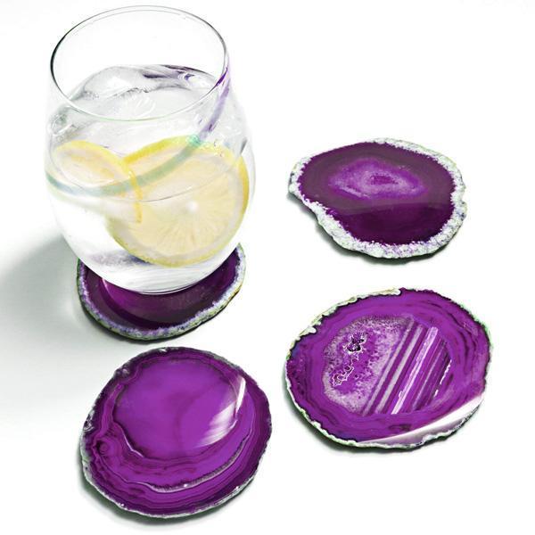 Natural Crystal Coasters (Various Gemstones)