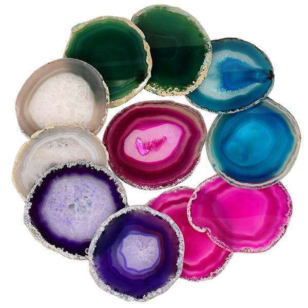 Natural Crystal Coasters (Various Gemstones)