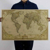 Thumbnail for Ocean Sea Vintage World Map - PeekWise