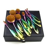 Thumbnail for Rainbow Makeup Brushes - 10 Piece Set