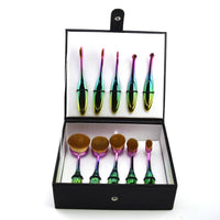 Thumbnail for Rainbow Makeup Brushes - 10 Piece Set