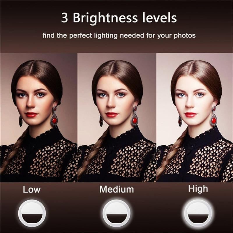 LED Clip-On Selfie Ring Light - PeekWise