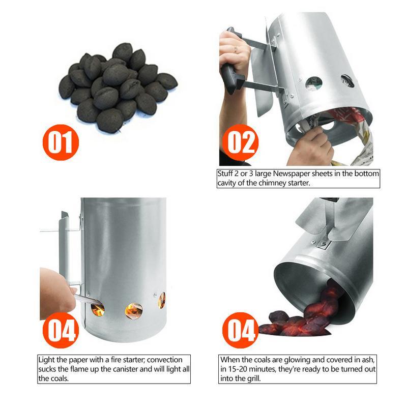 Fire Starter Charcoal Igniter Bucket PeekWise