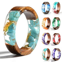 Thumbnail for Handcrafted Gaia Resin Wood Ring PeekWise