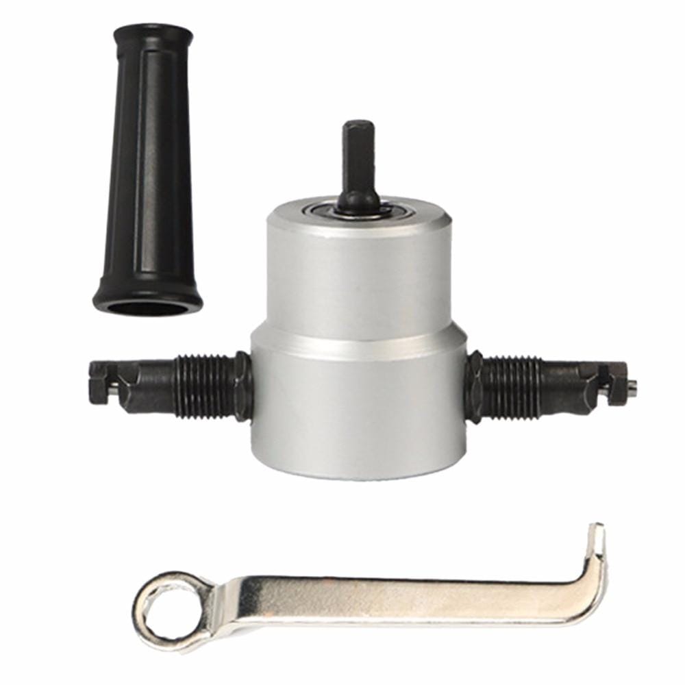Double Head Sheet Metal Nibbler Drill Attachment PeekWise