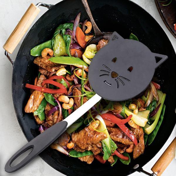 Non-Stick Cat Face Frying Spatula Kitchen Turner