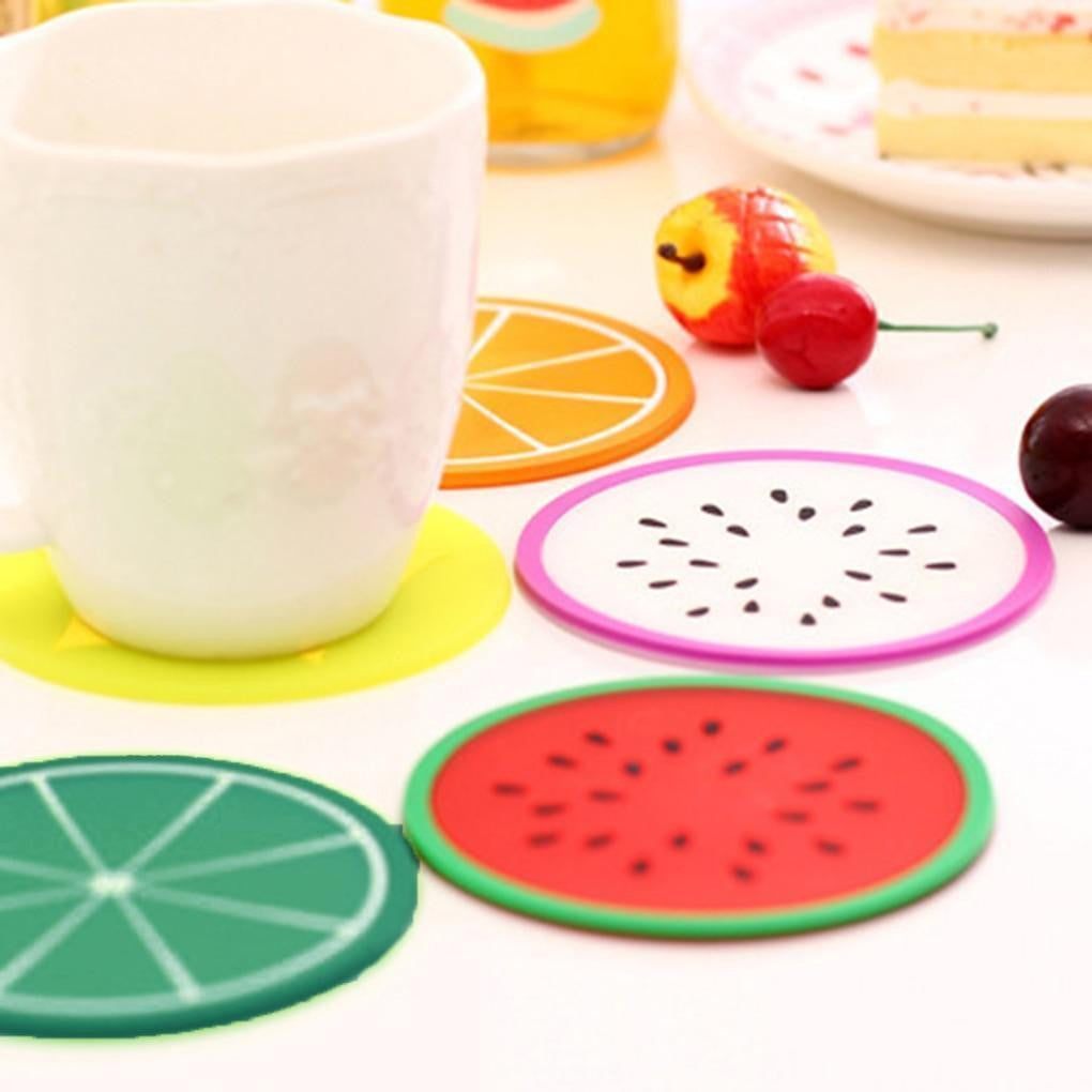 Non Slip Silicone Fruit Coasters - PeekWise