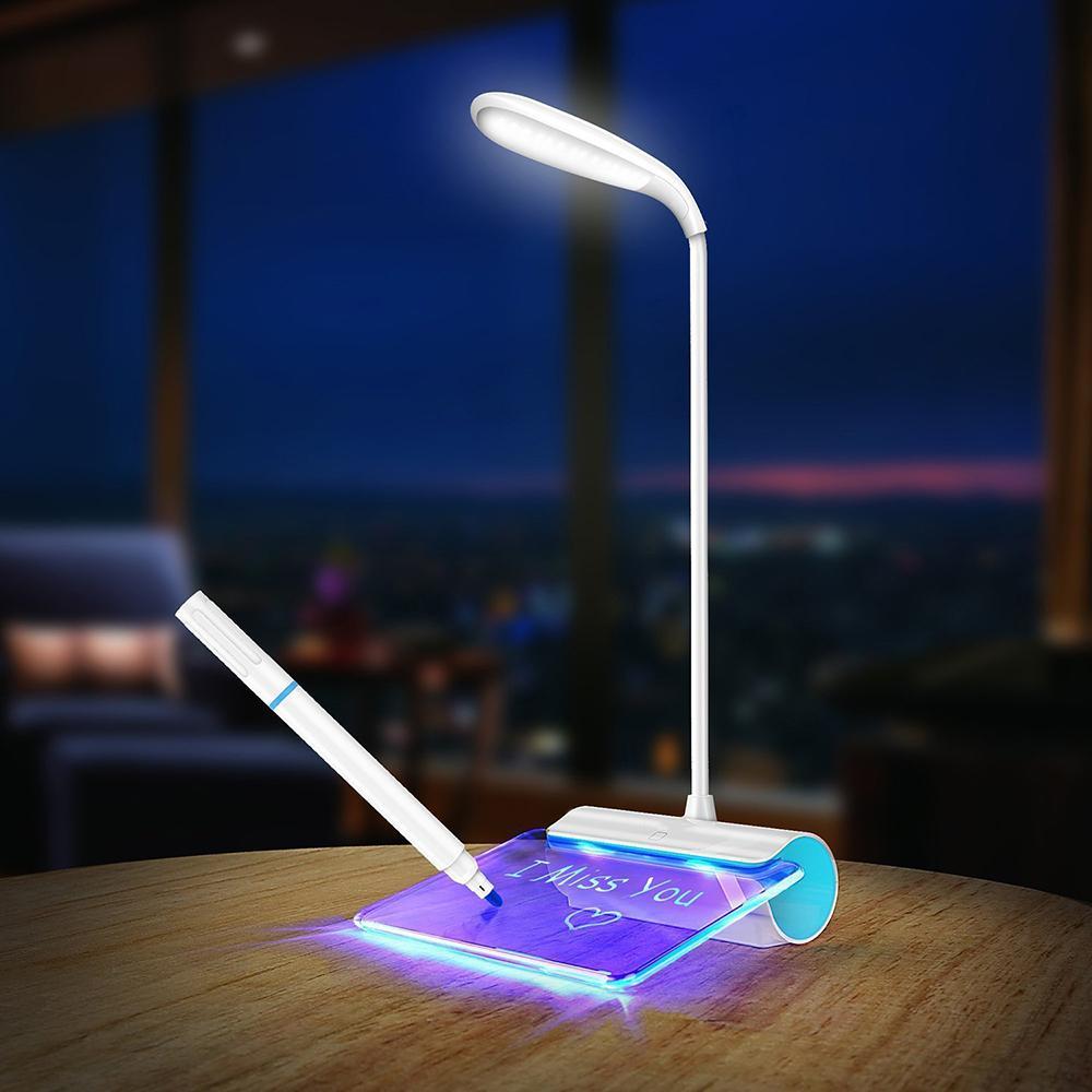 Glass Note LED Touch Lamp PeekWise