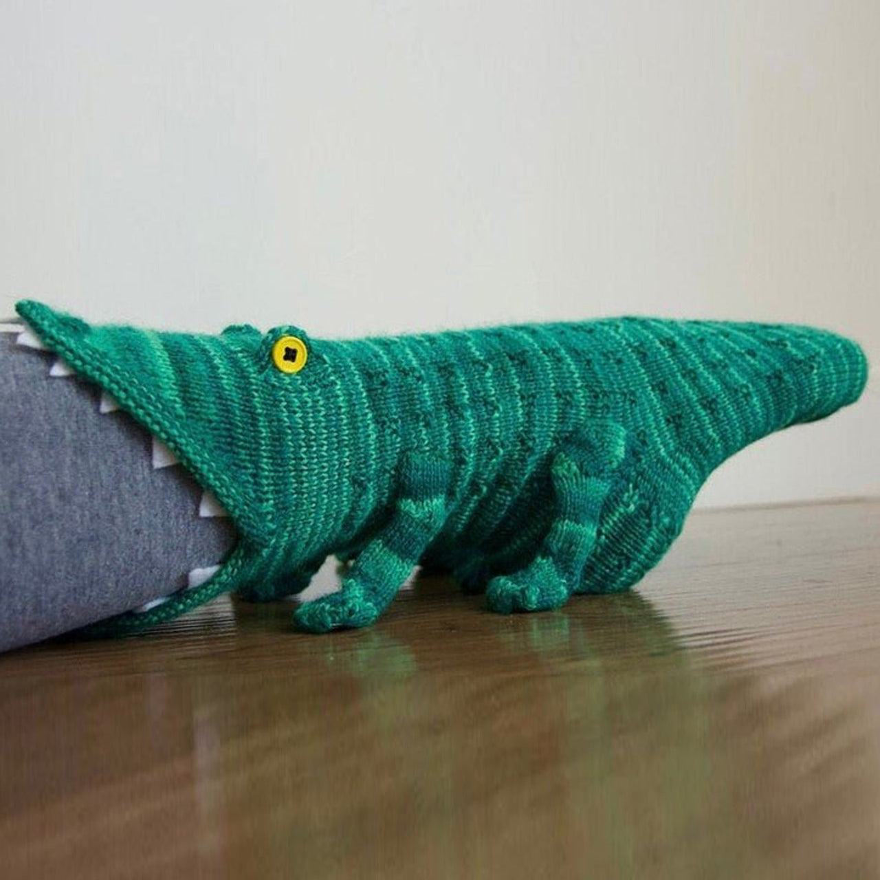 Knitted Crocodile Socks
