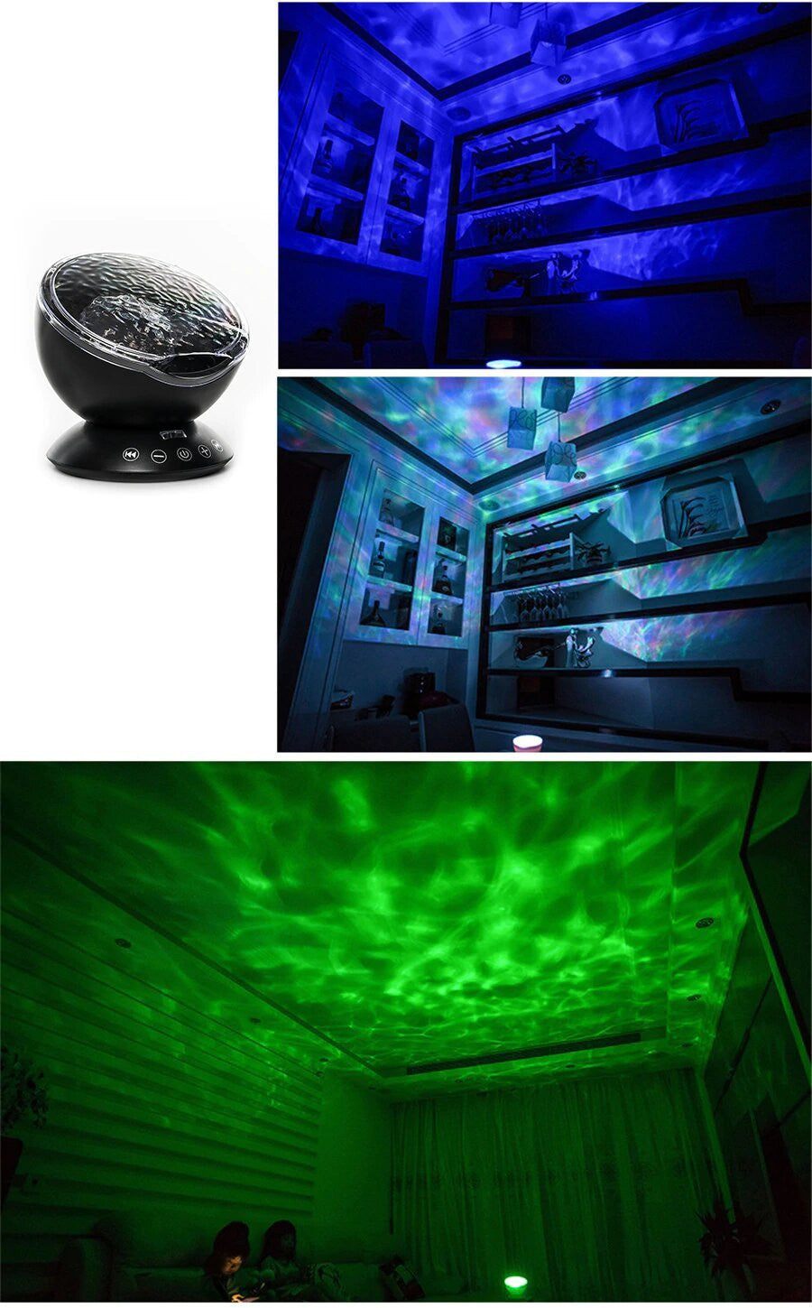 Ocean Waves Light Projector - PeekWise