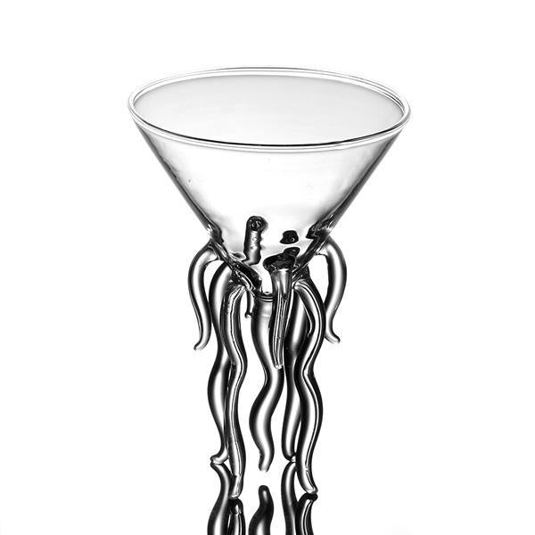 Octopus Jellyfish Tentacles Shaped Cocktail Glass