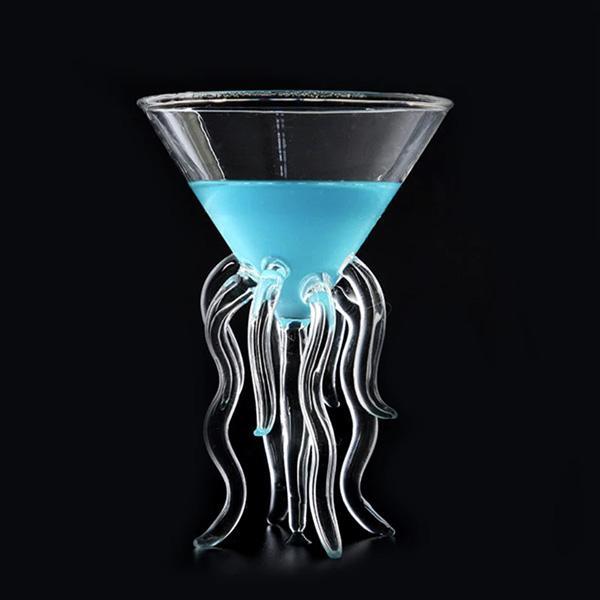 Octopus Jellyfish Tentacles Shaped Cocktail Glass