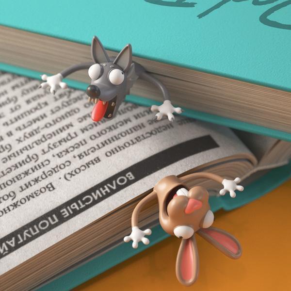 Ouch Squashed Animal Bookmark