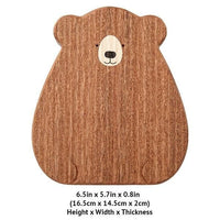 Thumbnail for Papa Baby Mama Bear Wooden Serving Plate Cutting Board