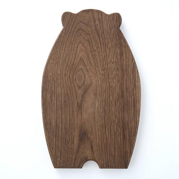 Papa Baby Mama Bear Wooden Serving Plate Cutting Board