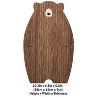 Thumbnail for Papa Baby Mama Bear Wooden Serving Plate Cutting Board